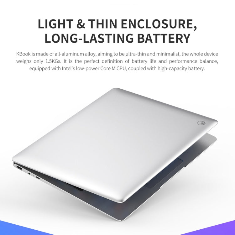 ALLDOCUBE KBook Laptop, 13.5 inch, 8GB+512GB, Windows 10 Intel Skylake 6Y30 0.9GHz, Support Bluetooth & WiFi(Silver)