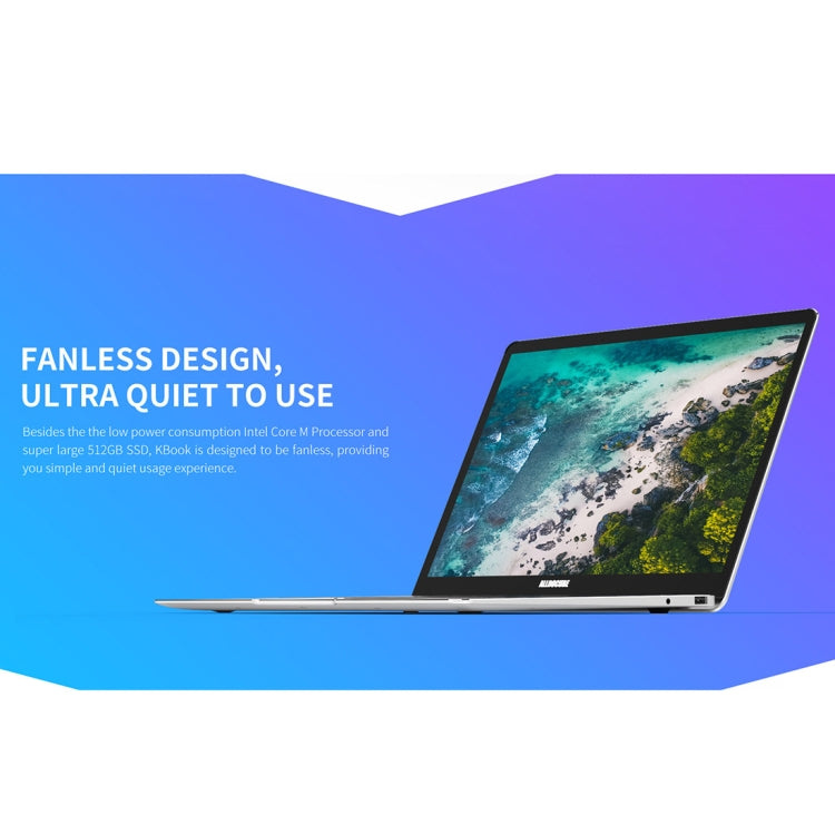 ALLDOCUBE KBook Laptop, 13.5 inch, 8GB+512GB, Windows 10 Intel Skylake 6Y30 0.9GHz, Support Bluetooth & WiFi(Silver)