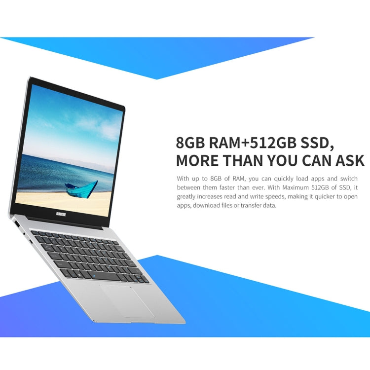 ALLDOCUBE KBook Laptop, 13.5 inch, 8GB+512GB, Windows 10 Intel Skylake 6Y30 0.9GHz, Support Bluetooth & WiFi(Silver)