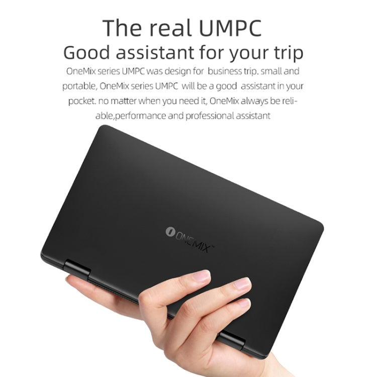 ONE-NETBOOK OneMix 3s+ Laptop, 8.4 inch, 8GB+256GB, Windows 10, Intel CoRE i3-10110Y, Support Dual Band WiFi & Bluetooth & Fingerprint Unlock(Black)