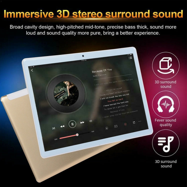 Y15 3G Phone Call Tablet PC, 10.1 inch, 2GB+16GB, 2.5D Screen, Android 4.4 MTK6592 Octa-core up to 1.3GHz, WiFi, Bluetooth, OTG, GPS