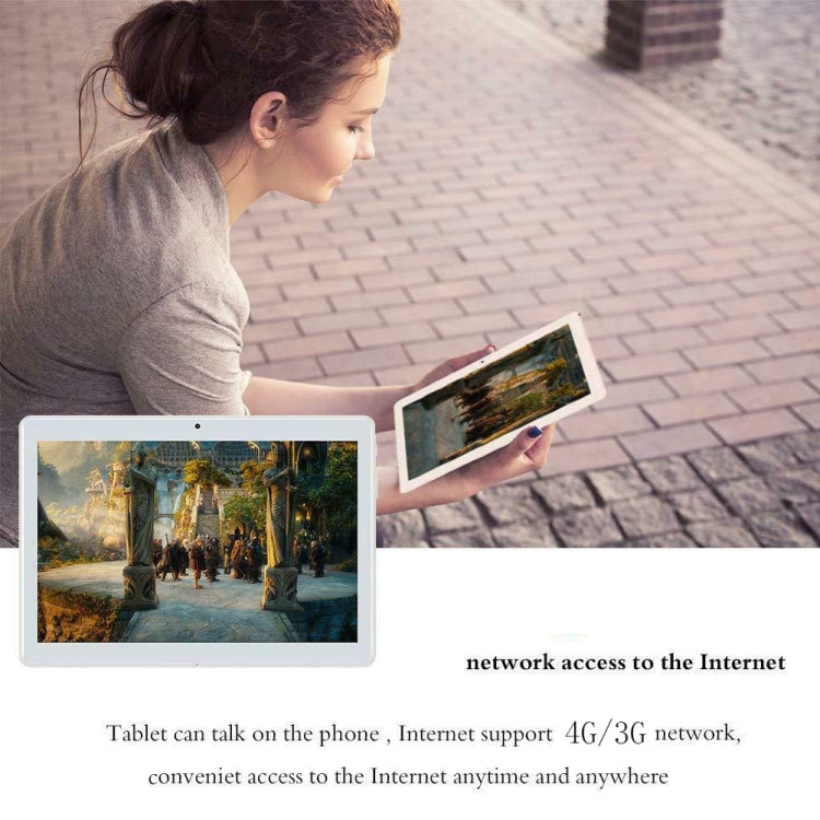 Y1 4G Phone Call Tablet PC, 10.1 inch, 2GB+32GB, 2.5D Screen, Android 6.0 MTK6753 Octa-core up to 1.6GHz, WiFi, Bluetooth, OTG, GPS