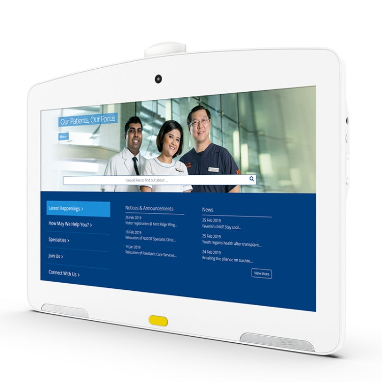 HSD1342 Wall-mounted Tablet PC, 13.3 inch, 2GB+16GB, Android 8.1 RK3288 Quad Core Cortex A17 Up to 1.8GHz, Support Bluetooth / WiFi / RJ45 / OTG(White)
