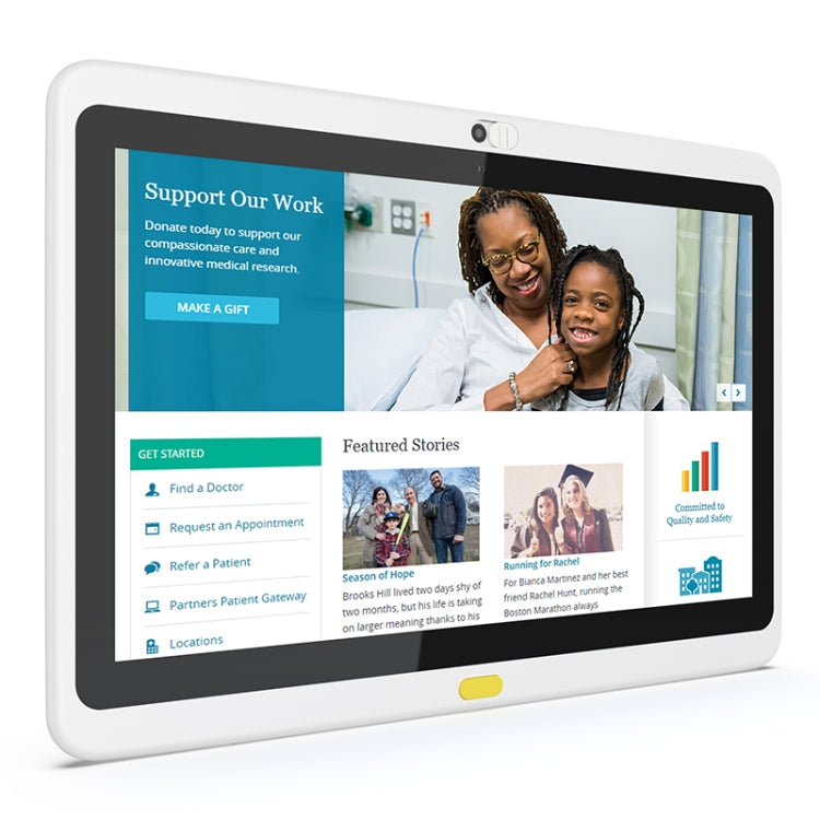 HSD1332 Wall-mounted Tablet PC, 13.3 inch, 2GB+16GB, Android 8.1 RK3288 Quad Core Cortex A17 Up to 1.8GHz, Support Bluetooth / WiFi / RJ45 / OTG(White)