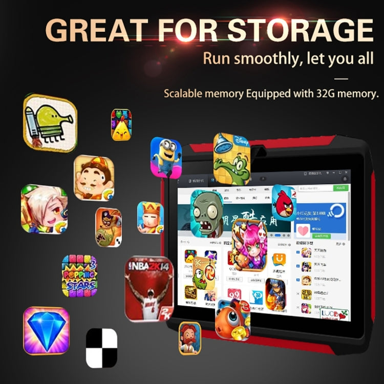 Q98 Kids Game Tablet PC, 7.0 inch, 1GB+16GB, Android 4.4 Allwinner A33 Quad Core, Support WiFi / Bluetooth / TF Card / G-sensor / Dual Camera