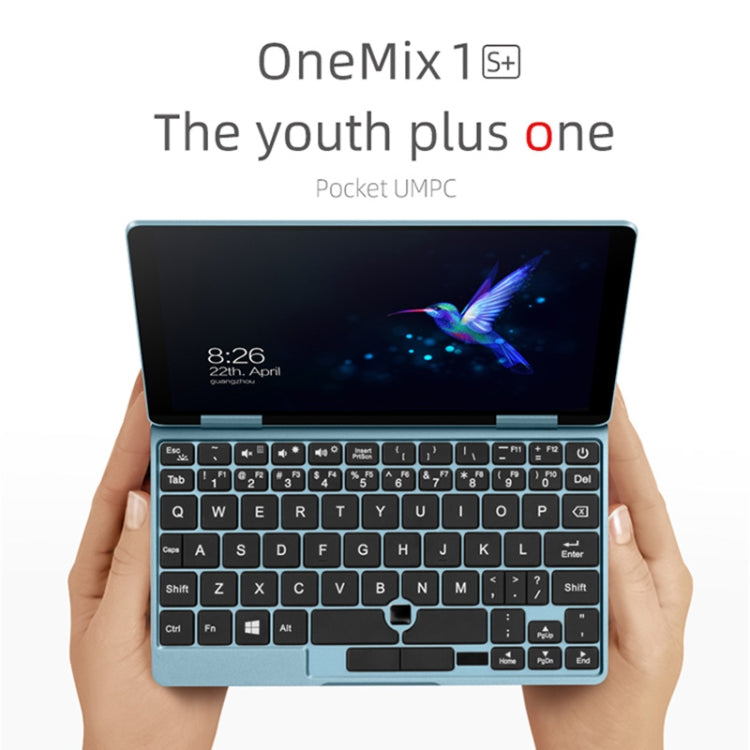 ONE-NETBOOK OneMix 1s+ Laptop, 7.0 inch, 8GB+256GB, Windows 10 Intel Core M3-8100Y, Support Dual Band WiFi & Bluetooth & Fingerprint Unlock(Baby Blue)