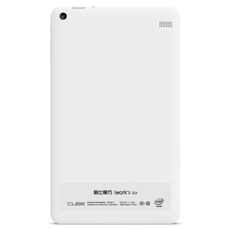 Cube iwork8 Air  Dual OS, 8.0 inch, 2GB+32GB, Windows 10 & Android 5.1 Intel Atom X5-Z8350 Quad Core 1.44GHz-1.8GHz(White)