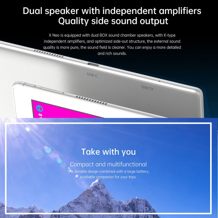 ALLDOCUBE X Neo (T1009) 4G LTE Tablet, 10.5 inch, 4GB+64GB, Android 9.0 Qualcomm Snapdragon 660 Octa Core Up to 2.2GHz, Support Bluetooth & Dual Band WiFi & Dual SIM & OTG, with Magnetic Keyboard Leather Case(Silver)