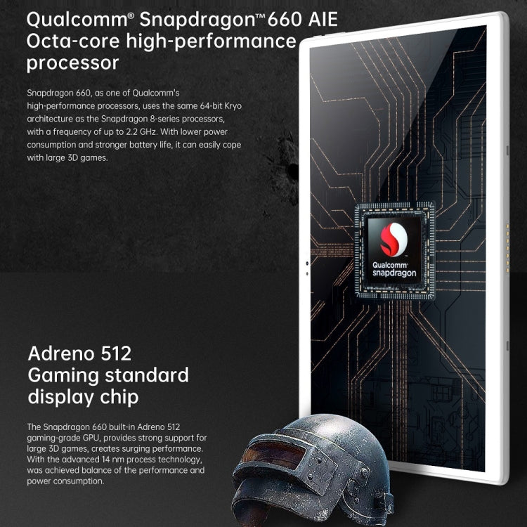 ALLDOCUBE X Neo (T1009) 4G LTE Tablet, 10.5 inch, 4GB+64GB, Android 9.0 Qualcomm Snapdragon 660 Octa Core Up to 2.2GHz, Support Bluetooth & Dual Band WiFi & Dual SIM & OTG, with Magnetic Keyboard Leather Case(Silver)