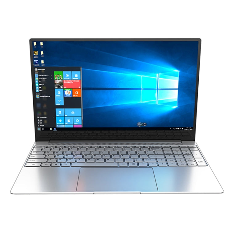CENAVA F158G Notebook, 15.6 inch, 8GB+256GB, Windows 10 Intel Celeron J4105 Quad Core 1.5-2.5 GHz, Support TF Card & Bluetooth & WiFi & Micro HDMI, US/EU Plug(Silver)