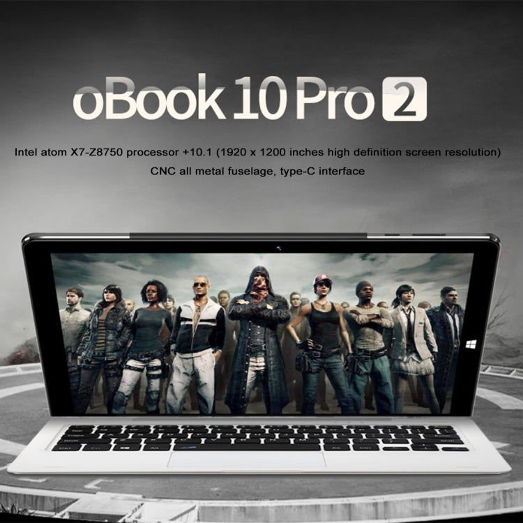 ONDA oBook10 Pro2, 10.1 inch, 4GB+64GB, 6000mAh Battery, Windows 10 Home, Intel Atom X7-Z8750 1.6GHz ~ 2.56GHz,  Dual Band WiFi, Bluetooth(Black)