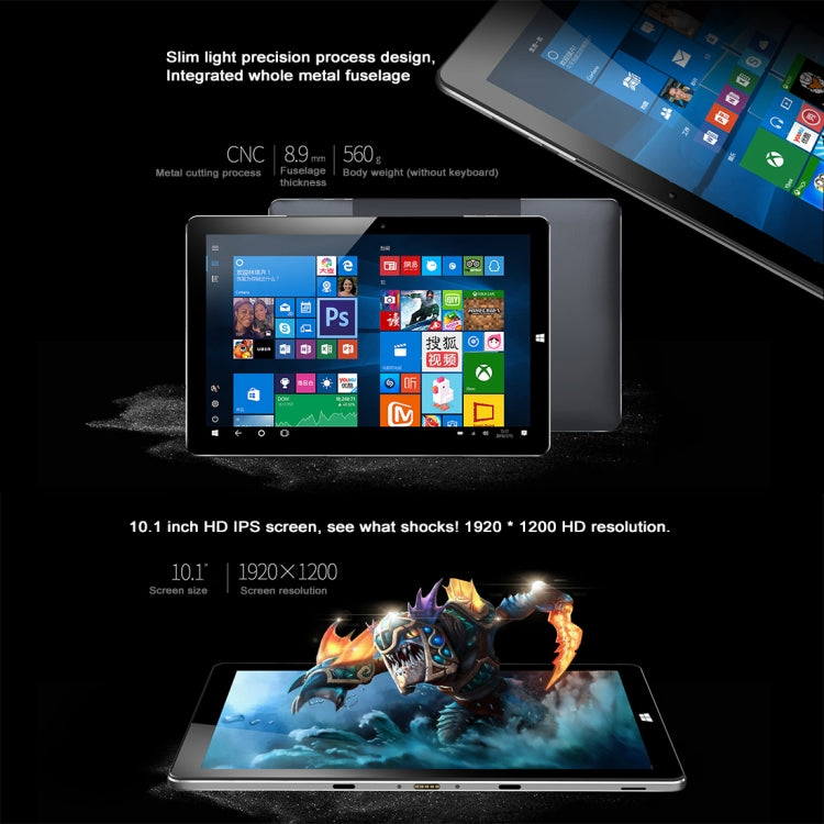 ONDA oBook10 Pro2, 10.1 inch, 4GB+64GB, 6000mAh Battery, Windows 10 Home, Intel Atom X7-Z8750 1.6GHz ~ 2.56GHz,  Dual Band WiFi, Bluetooth(Black)