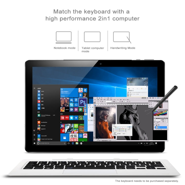 ONDA oBook10 Pro2, 10.1 inch, 4GB+64GB, 6000mAh Battery, Windows 10 Home, Intel Atom X7-Z8750 1.6GHz ~ 2.56GHz,  Dual Band WiFi, Bluetooth(Black)