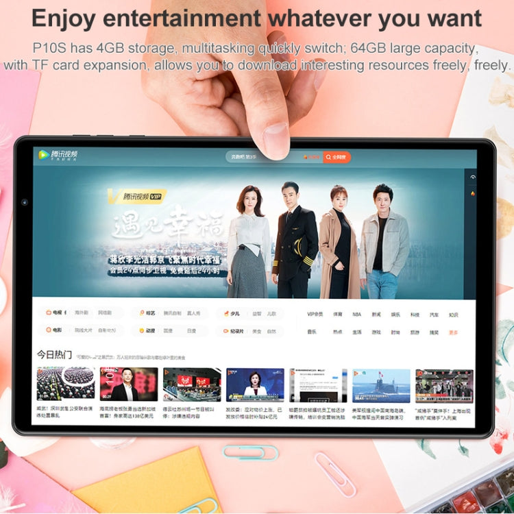 M863 4G LTE Tablet PC, 10.1 inch, 4GB+64GB, Android 10.0, SC9863A Octa Core ARM, Support Dual SIM & Bluetooth & WiFi & OTG