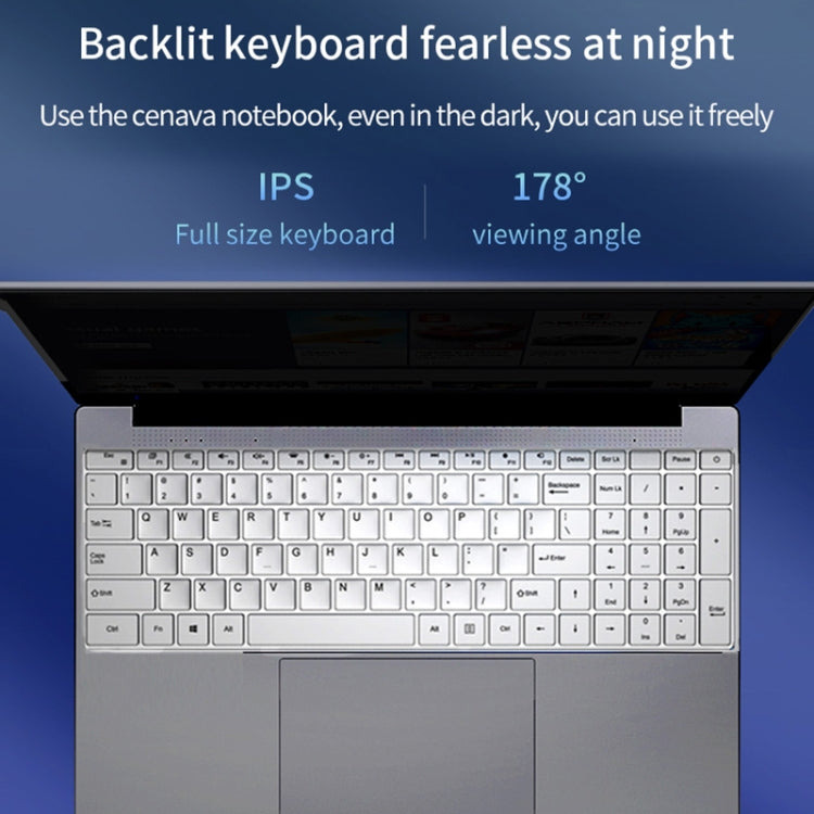 HONGSAMDE F158G Notebook, 15.6 inch, 8GB+128GB, Windows 10 Intel Core i3-6157U Dual Core Up to 2.40 GHz, Support TF Card & Bluetooth & WiFi & Micro HDMI, US Plug(Silver)