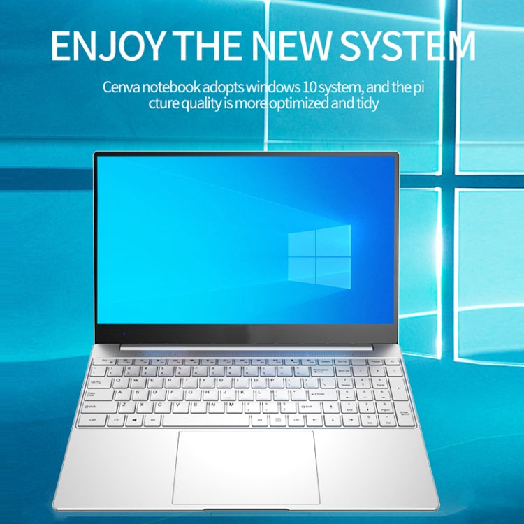 HONGSAMDE F158G Notebook, 15.6 inch, 8GB+128GB, Windows 10 Intel Core i3-6157U Dual Core Up to 2.40 GHz, Support TF Card & Bluetooth & WiFi & Micro HDMI, US Plug(Silver)