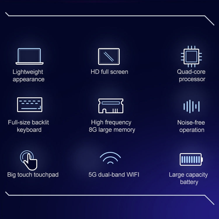 F16 Laptop, 15.6 inch, 8GB+512GB, Windows 10 OS,  Intel Celeron J4105 / J4115 / J4125 Quad Core 1.8-2.5GHz (Random CPU Delivery), Support TF Card & Bluetooth & WiFi & HDMI, US Plug