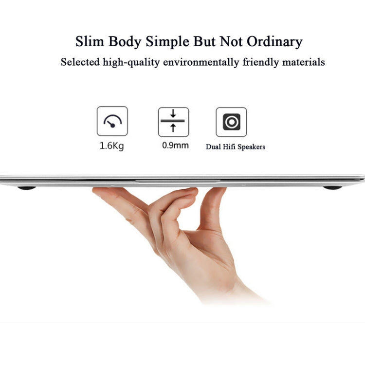 F19 Laptop, 14 inch, 8GB+128GB, Windows 10 OS,  Intel Celeron J3455 / J4115 Quad Core 1.8-2.5GHz (Random CPU Delivery), Support TF Card & Bluetooth & WiFi & HDMI, US Plug