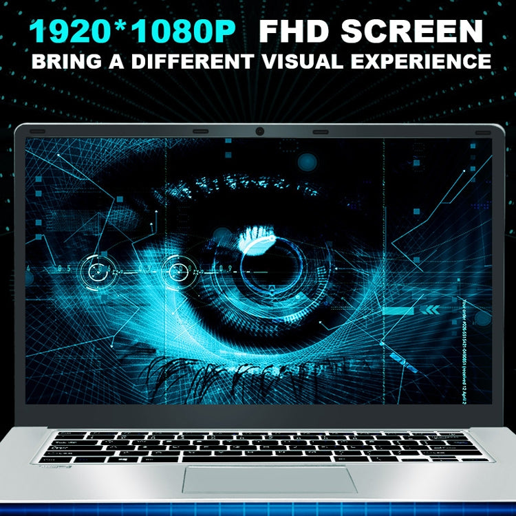 F14 Laptop, 15.6 inch, 8GB+256GB, Windows 10 OS, Intel Celeron J3455 Quad Core 1.5GHz-2.3GHz, Support TF Card & Bluetooth & WiFi & RJ45, US Plug