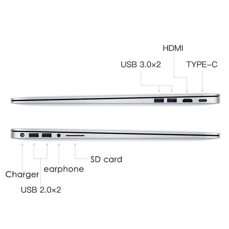 F20 Laptop, 15.6 inch, 8GB+1TB, Windows 10 OS, Intel Pentium 4405U Dual Core 2.1GHz, Support SD Card & Bluetooth & WiFi & HDIM, US Plug