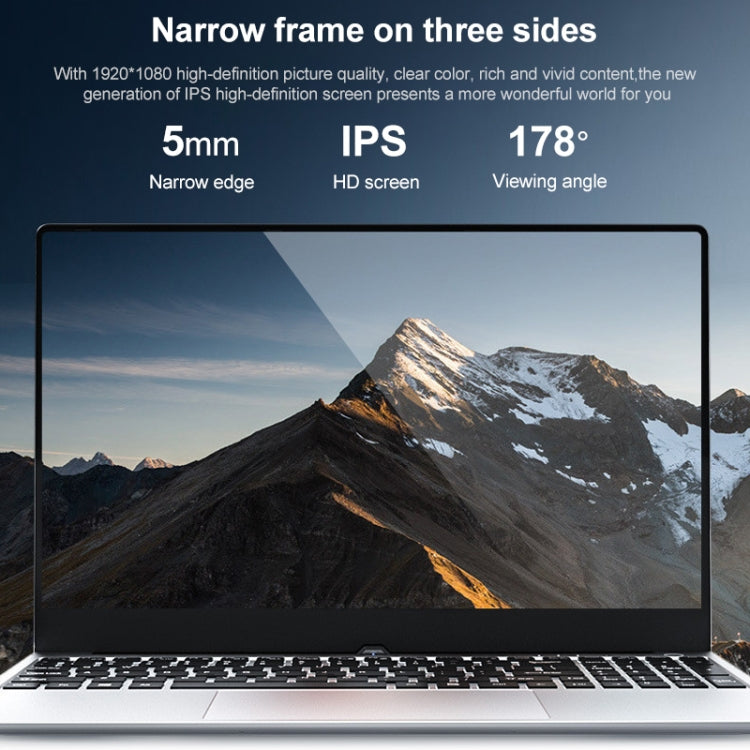 F20 Laptop, 15.6 inch, 8GB+1TB, Windows 10 OS, Intel Pentium 4405U Dual Core 2.1GHz, Support SD Card & Bluetooth & WiFi & HDIM, US Plug