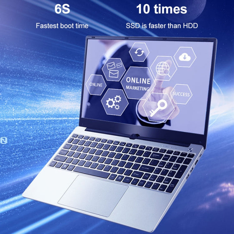 F20 Laptop, 15.6 inch, 16GB+128GB, Windows 10 OS, Intel Pentium 4405U Dual Core 2.1GHz, Support SD Card & Bluetooth & WiFi & HDIM, US Plug