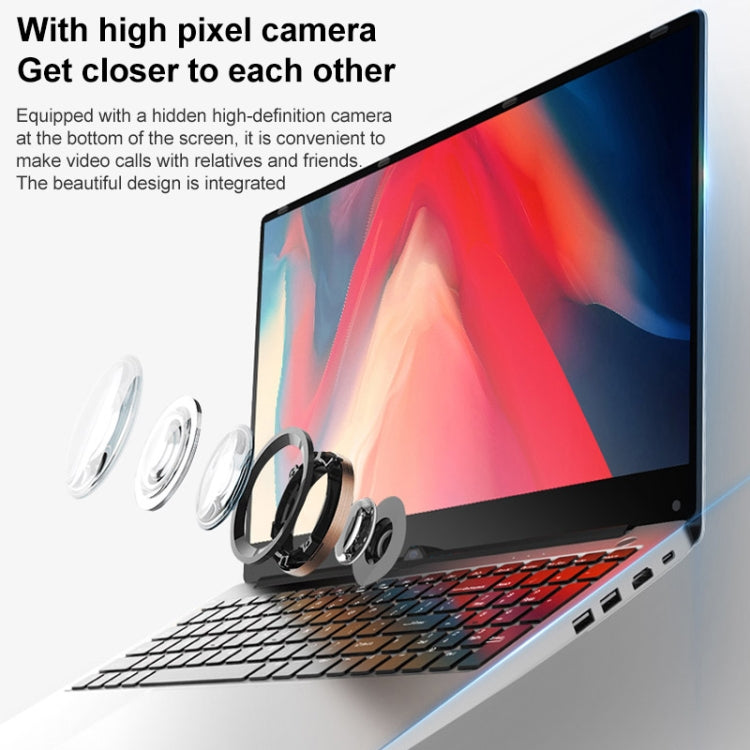 F20 Laptop, 15.6 inch, 16GB+512GB, Windows 10 OS, Intel Pentium 4405U Dual Core 2.1GHz, Support SD Card & Bluetooth & WiFi & HDIM, US Plug