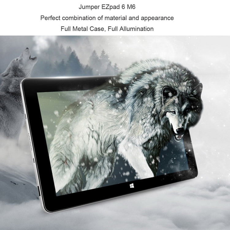 Jumper EZpad 6 M6 Tablet PC, 10.8 inch, 2GB+32GB, Windows 10 Intel Cherry Trail Z8350 Quad Core 1.44Ghz, Support TF Card & Bluetooth & WiFi(Silver)