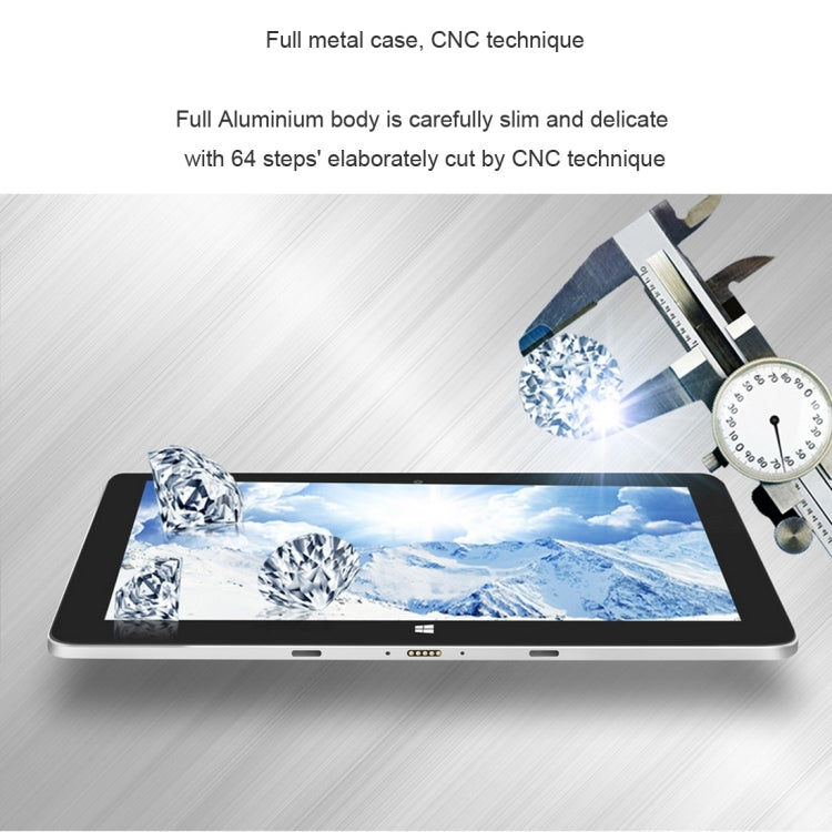 Jumper EZpad 6 M6 Tablet PC, 10.8 inch, 2GB+32GB, Windows 10 Intel Cherry Trail Z8350 Quad Core 1.44Ghz, Support TF Card & Bluetooth & WiFi(Silver)