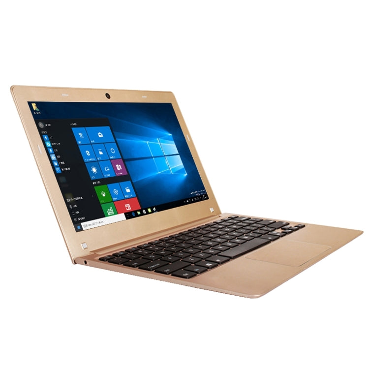 Jumper EZbook Air Laptop, 11.6 inch, 4GB+128GB, 8000mAh Battery, Windows 10 Intel Cherry Trail Z8350 Quad Core 1.44Ghz, Support Bluetooth & Dual Band WiFi(Gold)