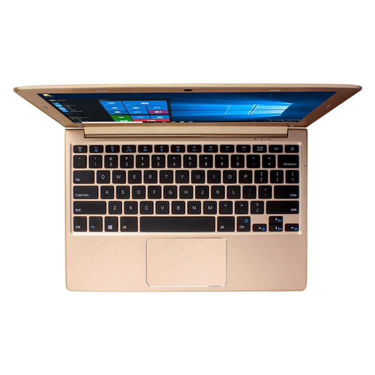 Jumper EZbook Air Laptop, 11.6 inch, 4GB+128GB, 8000mAh Battery, Windows 10 Intel Cherry Trail Z8350 Quad Core 1.44Ghz, Support Bluetooth & Dual Band WiFi(Gold)