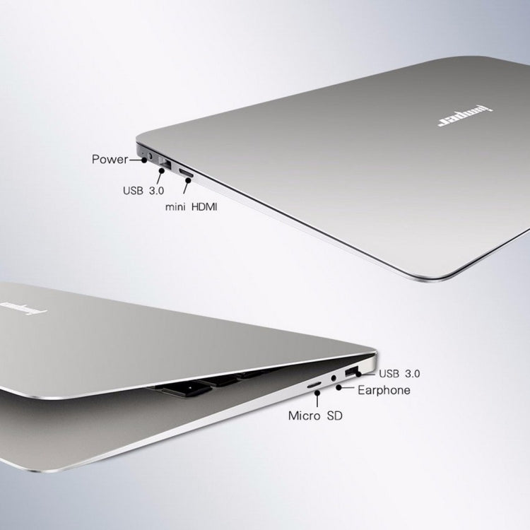 Jumper EZbook 2 Laptop, 14.1 inch, 4GB+64GB, 10000mAh Battery, Windows 10 Intel Cherry Trail X5-Z8350 Quad Core 1.92 GHz, Support Mini SD Card & HDMI, Only Chinese & English(Silver)