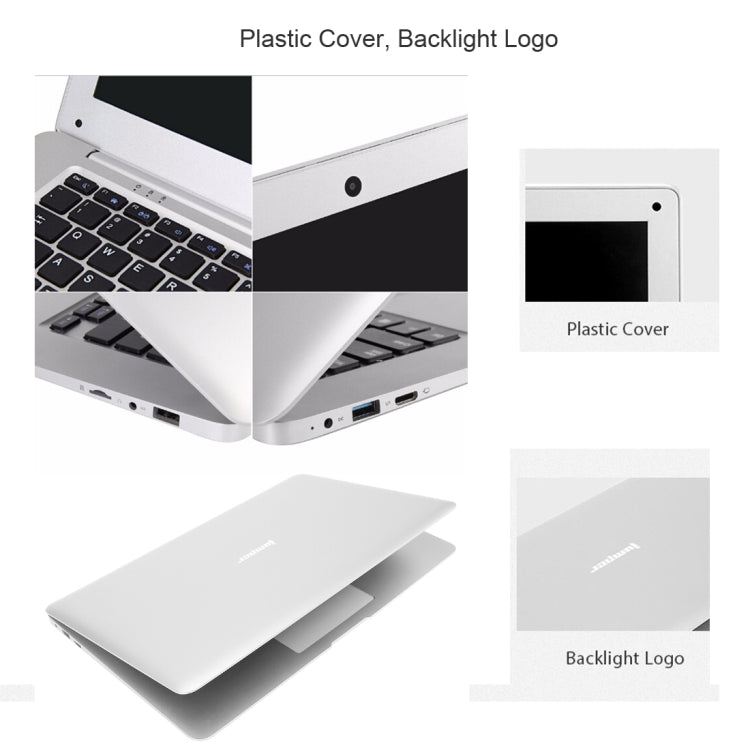 Jumper EZbook 2 Laptop, 14.1 inch, 4GB+64GB, 10000mAh Battery, Windows 10 Intel Cherry Trail X5-Z8350 Quad Core 1.92 GHz, Support Mini SD Card & HDMI, Only Chinese & English(Silver)