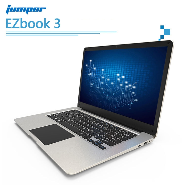 Jumper EZbook 3 Laptop, 14 inch, 4GB+64GB, 10000mAh Battery, Windows 10 Intel Apollo Lake N3350 Dual Core 1.1GHz-2.4GHz, Support TF Card & WiFi & HDMI(Silver)