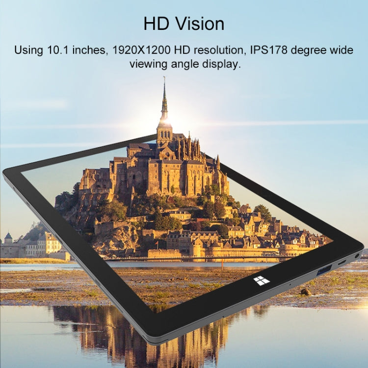 Jumper Ezpad GO M Tablet PC, 10.1 inch, 6GB+64GB, Windows 10 Intel Apollo Lake N3350 Dual Core 1.1GHz-2.4GHz, Support TF Card & Bluetooth & WiFi & Micro HDMI, Not Included Keyboard (Black+Grey)