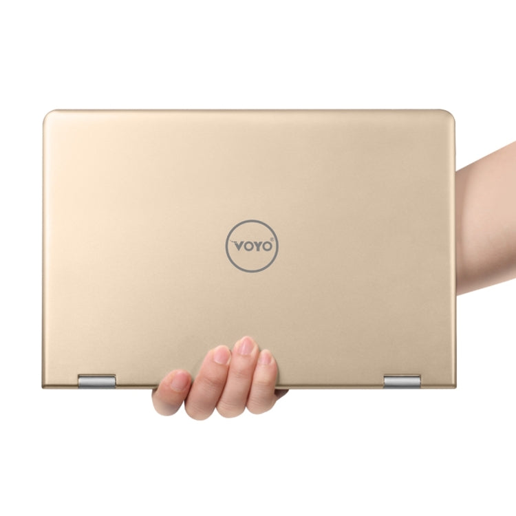 VOYO VBOOK A11 Tablet PC, 11.6 inch, 4GB+120GB SSD, Windows 10 Intel Apollo Lake N4200 Quad Core 2.2Ghz, Support Dual SSD Extend & 360 Degree Turning & TF Card & Bluetooth & WiFi(Gold)