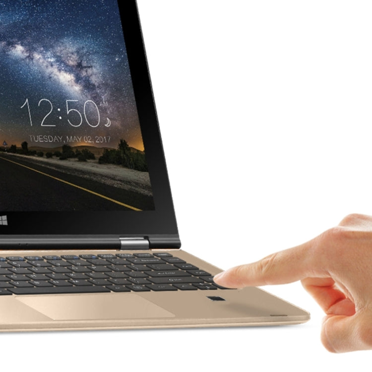 VOYO VBOOK V3 i5 7200U Tablet PC, 13.3 inch, 8GB+256GB SSD, Fingerprint Identification, 12000mAh Battery, Windows 10 Intel kabylake Core i5-7200U Dual Core 2.5Ghz, Support 360 Degree Turning & TF Card & Bluetooth & WiFi(Gold)