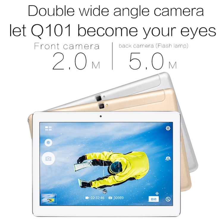 VOYO Q101 4G Call Tablet, 10.1 inch, 2GB+32GB, Android 6.0 MT6753 Octa Core 1.5GHz, Network: 4G, Support OTG & GPS  & Dual SIM & Bluetooth & WiFi(Gold)