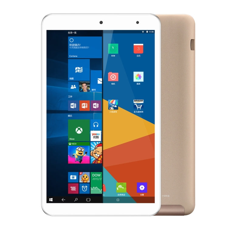 ONDA V80 Plus Dual OS Tablet, 8.0 inch, 2GB+32GB, CE / FCC / ROHS / WEEE Certificated, Dual Camera, Windows 10 Home + Android 5.1 Dual OS, Intel Cherry Trail X5-Z8350 1.84GHz, RAM: 2GB(Champagne Gold)