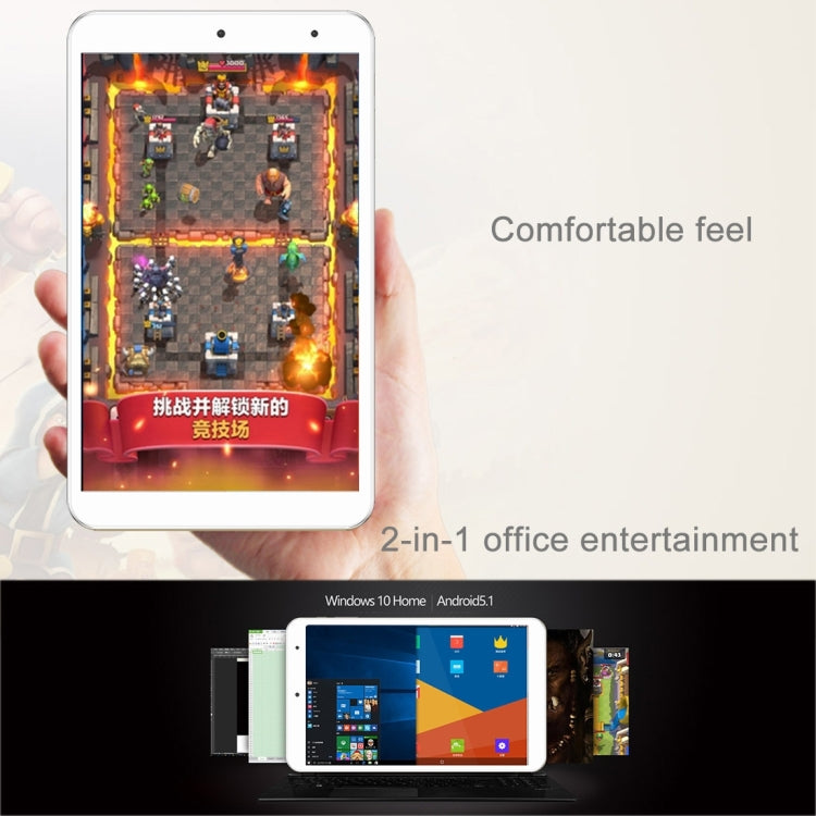 ONDA V80 Plus Dual OS Tablet, 8.0 inch, 2GB+32GB, CE / FCC / ROHS / WEEE Certificated, Dual Camera, Windows 10 Home + Android 5.1 Dual OS, Intel Cherry Trail X5-Z8350 1.84GHz, RAM: 2GB(Champagne Gold)