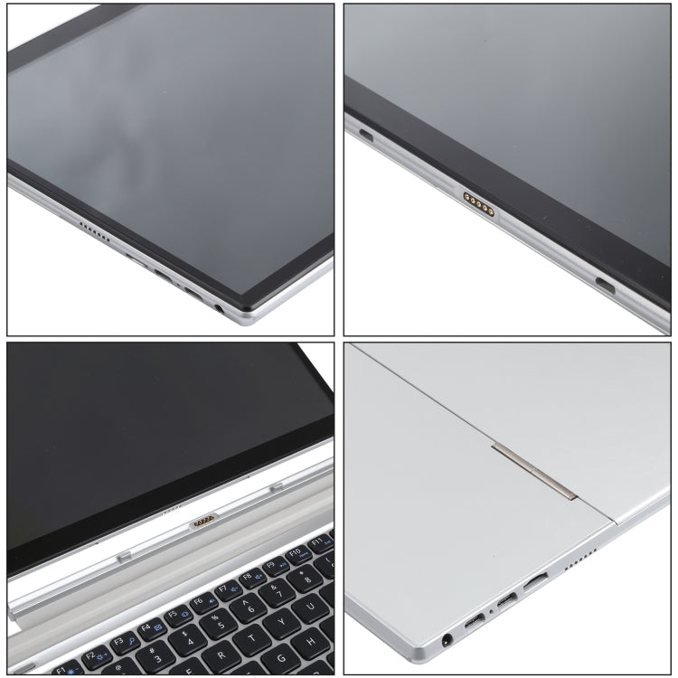 F123 2 in 1 Tablet PC, 12.3 inch, 8GB+128GB, Windows10 Intel Celeron N4125 Quad Core 2.0-2.7GHz, with Keyboard, Support Bluetooth & WiFi & TF Card, US Plug