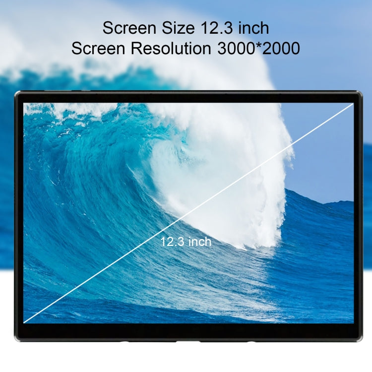 F123 2 in 1 Tablet PC, 12.3 inch, 8GB+128GB, Windows10 Intel Celeron N4125 Quad Core 2.0-2.7GHz, with Keyboard, Support Bluetooth & WiFi & TF Card, US Plug