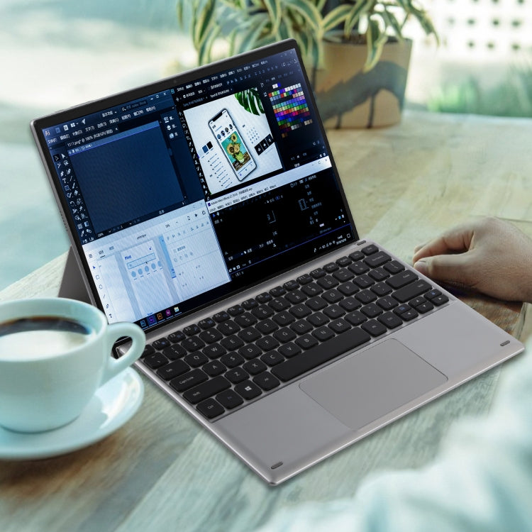 F123 2 in 1 Tablet PC, 12.3 inch, 8GB+256GB, Windows10 Intel Celeron N4125 Quad Core 2.0-2.7GHz, with Keyboard, Support Bluetooth & WiFi & TF Card, US Plug