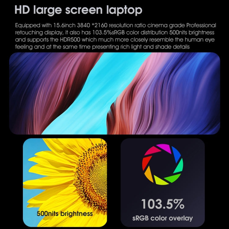 W041-ID4-156 AMD Laptop, 15.6 inch FHD, 4GB+128GB, Fingerprint Unlock, Windows 11 English OS AMD Ryzen 3 4300U Quad Core, Support Bluetooth & Dual WiFi, US Plug