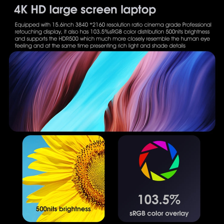 W041-ID4-156 AMD Laptop, 15.6 inch, 4GB+128GB, Fingerprint Unlock, Windows 11 English OS AMD Ryzen 5 4500U Hexa Core, Support Bluetooth & Dual WiFi, US Plug