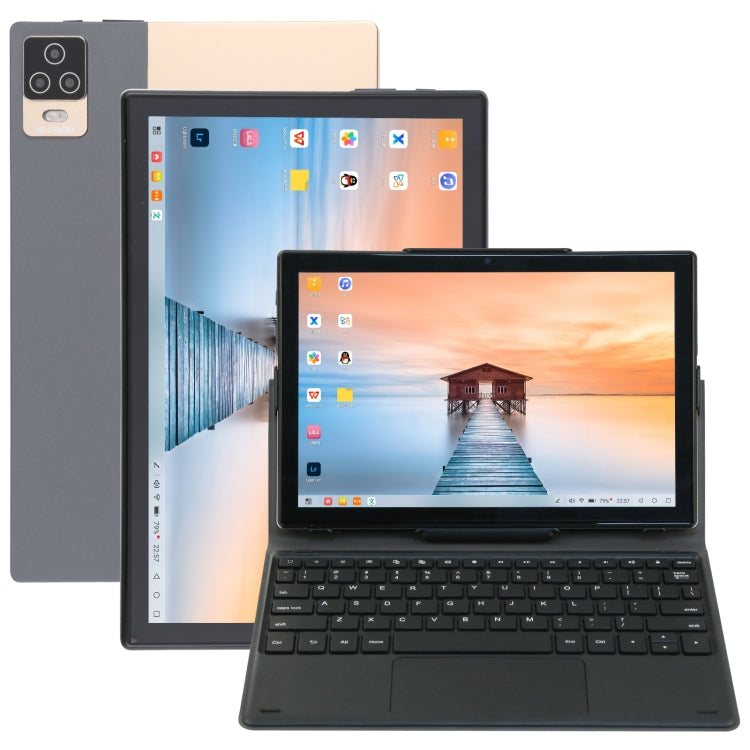 HS70D 4G Phone Call Tablet PC, 10.1 inch, 3GB+32GB, Android 8.1 MT6755V Octa-core, With Keyboard, Support Dual SIM / WiFi / Bluetooth / GPS, EU Plug