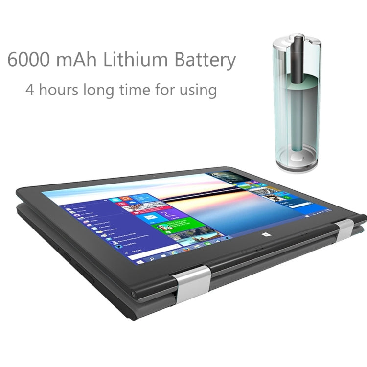 azpen X1052 Laptop, 10.1 inch, 2GB+32GB, 360 Degree Rotation, Windows 10, Intel Z8300 Quad-core up to 1.84GHz, WiFi, HDMI