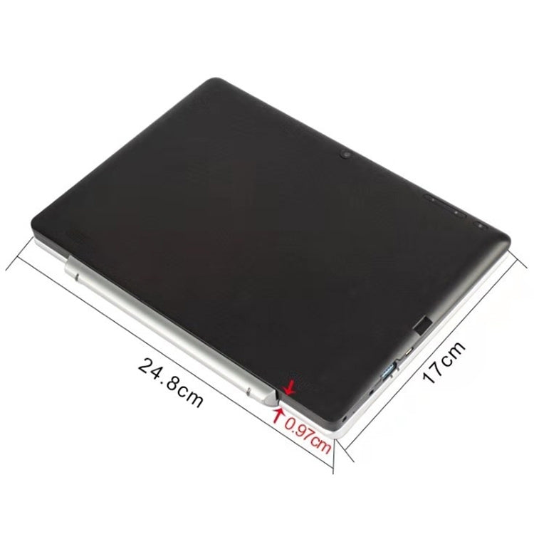 ES0MBFQ Tablet PC, 10.1 inch, 2GB+32GB, with Keyboard, Windows 10, Intel Atom Z3735 Quad Core, Support TF Card & HDMI & Bluetooth & Dual WiFi