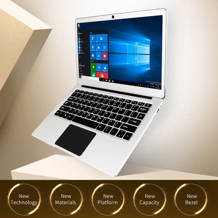 Jumper EZbook 3 Pro Laptop, 13.3 inch, 6GB+128GB, 9600mAh Battery, Windows 10 Intel Apollo Lake N3450 Quad Core 1.1GHz-2.2GHz, Support TF Card & WiFi & HDMI(Silver)