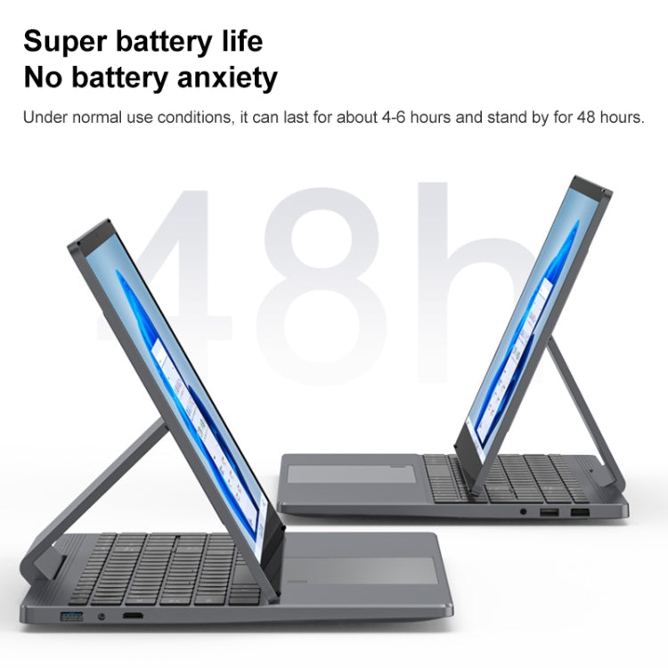 N95 Yoga Laptop, 15.6 inch, 12GB+1TB, Windows 10, Intel Alder Lake N95 Quad Core 1.7GHz-3.4GHz, Support Dual Band WiFi / BT